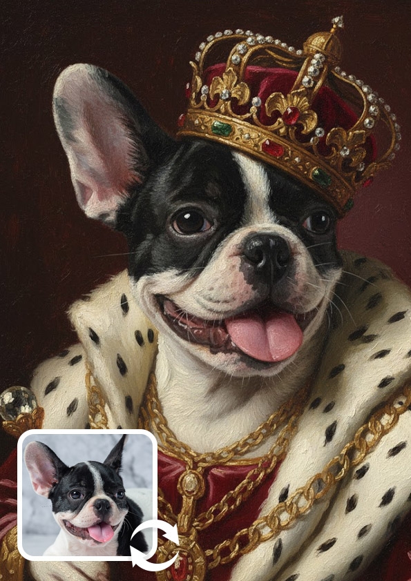 르네상스 킹 패브릭 포스터