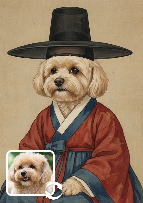 조선시대 양반남자 패브릭 포스터